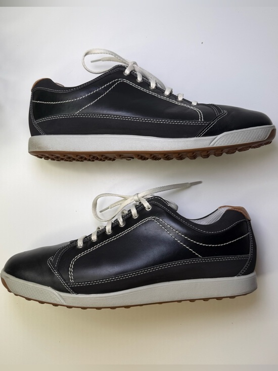 FootJoy Men\'s Contour Casual Spike-less Leather Golf Shoes Black Size 10M main image 7